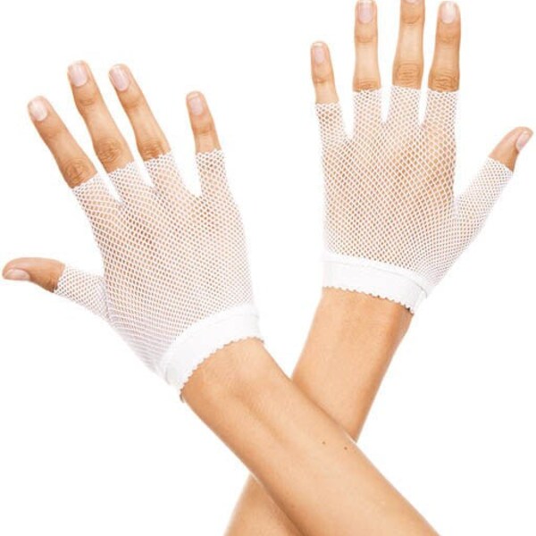 Adult Women's Fishnet Gloves Wrist Length