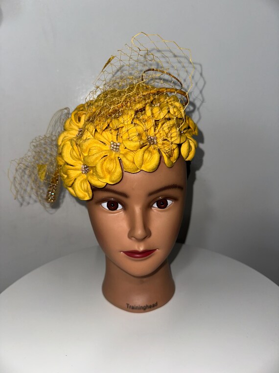 Yellow Petal Hat 100% Wool Felt Canada