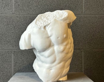 Gaddi Torso Statue | Classic Sculpture | Classic Home Decor | 3D Print Sculpture | Male Torso Sculpture