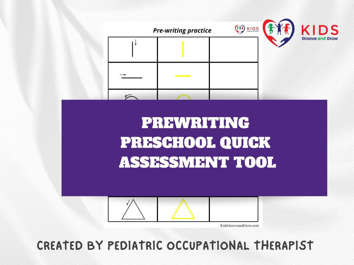 Preschool Prewriting Quick Assessment Tool/prewriting Practice - Etsy