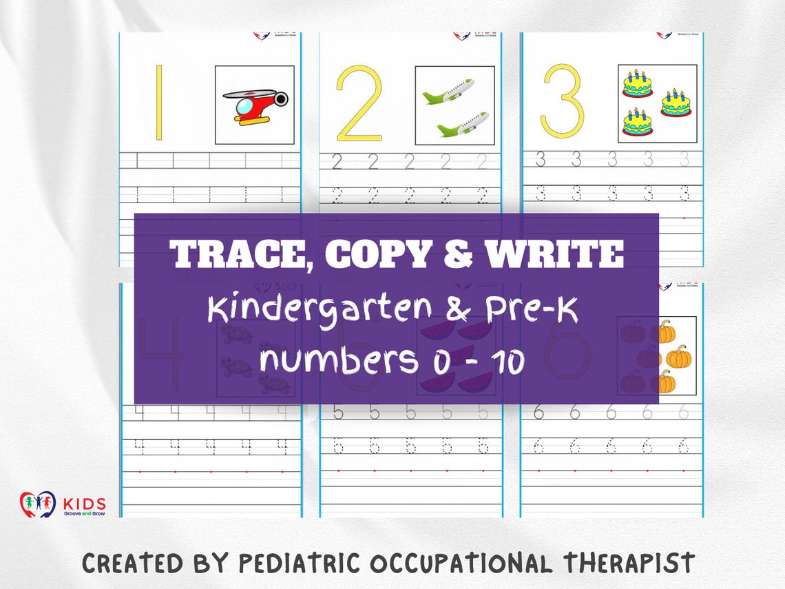Number Tracing Worksheets 0–10 | Preschool & Kindergarten Writing ...