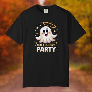T-shirt de fête Holy Ghost, jolie chemise chrétienne d'Halloween, ComfortColors, 50 % de réduction et livraison gratuite