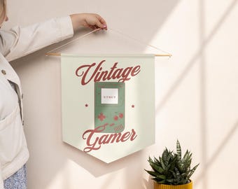 Vintage Gamer Wall Art | Retro Gaming Decor | Classic Video Game Art | Gamer Room Wall Decor