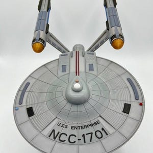 STAR TREK Uss Enterprise NCC-1701 18 Inch Starship Model | 3D Printed Constitution Class Replica with Stand | Trekkie Gift | Sci Fi Prop