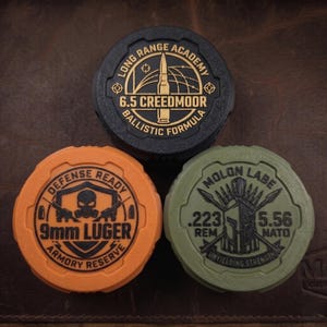 Ammo Vault | Multi Caliber 9mm, 22LR, 45ACP PETG Storage Case | Stackable Range Organizer, Ammunition box