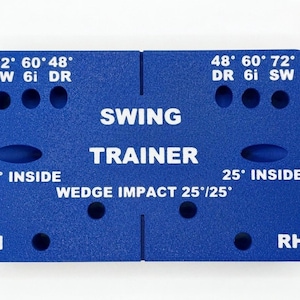Golf Swing Plane Training Aid PRO 2.5 lbs Weighted| Anti Slice Swing Path Corrector | Indoor & Outdoor Alignment Stick Holder Brick.