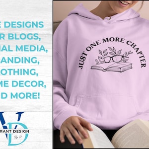 Book SVG PNG Bundle featuring designs like stack of books, open book, reading glasses, bookworm, and bookmarks. Ideal for Cricut and Silhouette projects such as book-themed decor, bookmarks, apparel, and book club crafts.