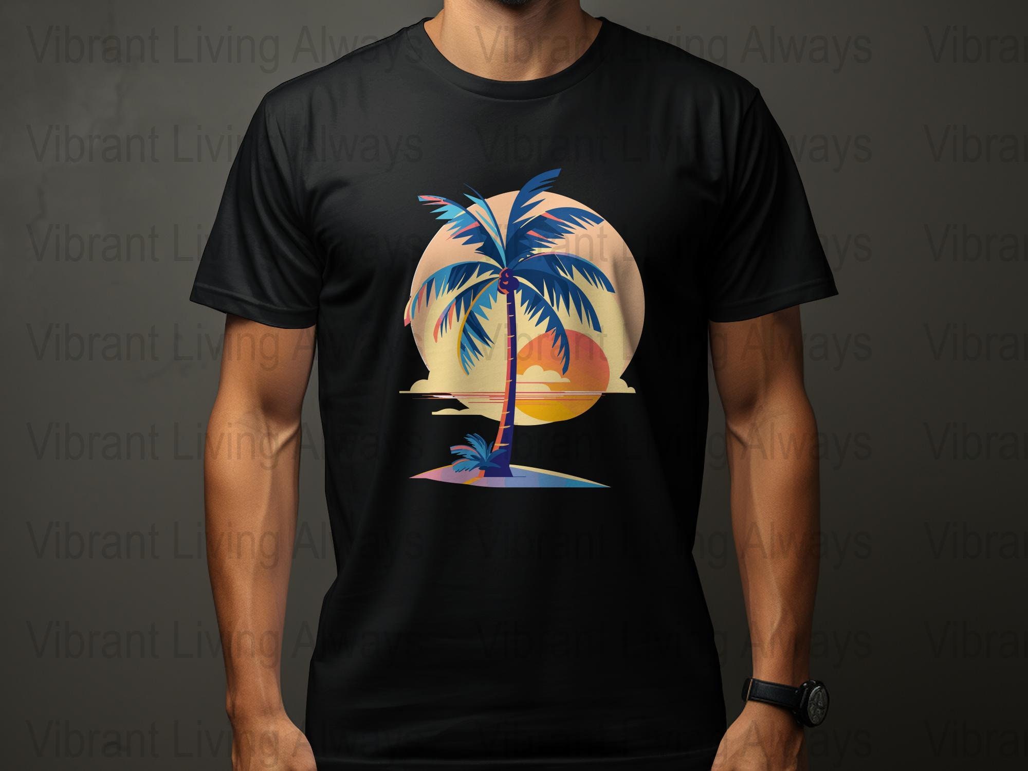 Summer Palm Tree PNG SVG Clipart, Perfect for Planners, Travel ...