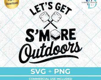 Funny Camping S'mores SVG | Campfire Sayings Clipart (Digital Download)