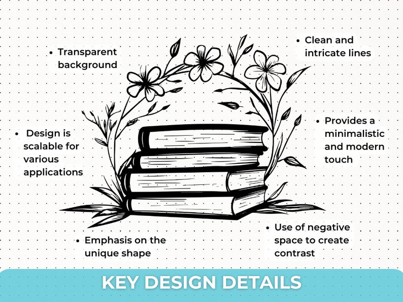 Book SVG PNG Bundle featuring designs like stack of books, open book, reading glasses, bookworm, and bookmarks. Ideal for Cricut and Silhouette projects such as book-themed decor, bookmarks, apparel, and book club crafts.