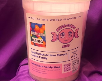 Bubble Gum Magic "Cotton Candy Flavor" 32 oz. Tub of Gourmet Cotton Candy Floss