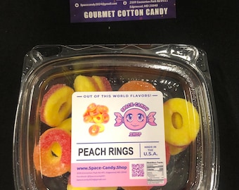 Gummy Peach Rings - Nostalgic Candy