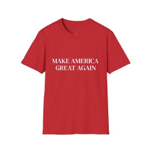 Front Print Make America Great Again Trump 2024 Classic Design T-Shirt
