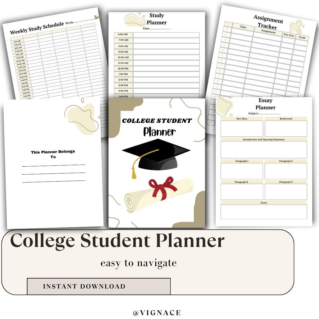 Student Planner, Academic Planner, 2025 2026 Planner, Study Planner ...