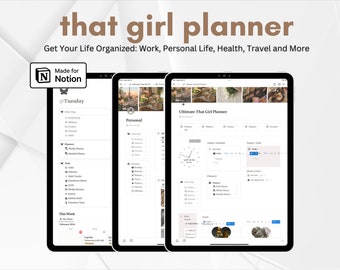 Notion Template, Notion Planner, Digital Life Planner, Habit Tracker, Planning Template, Aesthetic Goals, Budget Template, Ultimate Planning