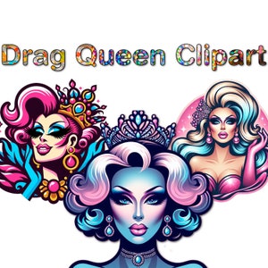 Felle en fantastische Drag Queen-png's: krachtige Drag Queens-clipart voor iedereen!