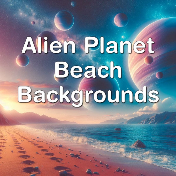 Alien Beach, Alien Planets, Alien Landscape, Strange Worlds Backgrounds