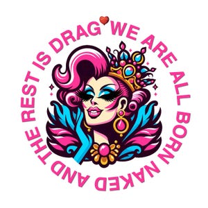 Pop Art Drag Queen Print: Empowering Icon Digital Download