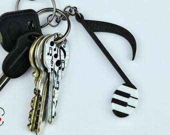 Pianosleutelhanger - handgemaakt accessoire voor pianisten en pianoliefhebbers