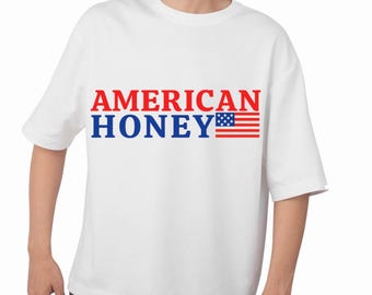 American Honey PNG, Digital Download, Honeybee Clipart, Farmhouse Decor, Sublimation Design, Rustic Kitchen Art, PNG Sublimation, Patriotic
