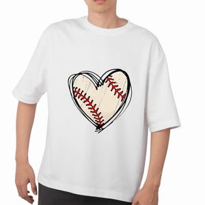 Baseball Heart PNG, Sports Lover Clipart, Digital Download, Baseball Fan Graphic, Heart Baseball Design, Instant Download, PNG Sublimation