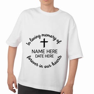 In Loving Memory Of PNG, Forever In Our Hearts PNG, Memorial PNG, Digital File, Digital Download,Png Sublimation, Digital Download, Png File