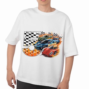 Geburtstagsjunge Png Sublimation, 5.Geburtstag Junge Png, Sport Auto Geburtstag Png, 5 Geburtstag, fünfter Geburtstag Png, Auto PNG Sublimation
