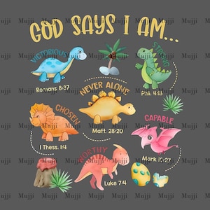 God Says I Am PNG |Sublimation Design | Instant Download | Digital File