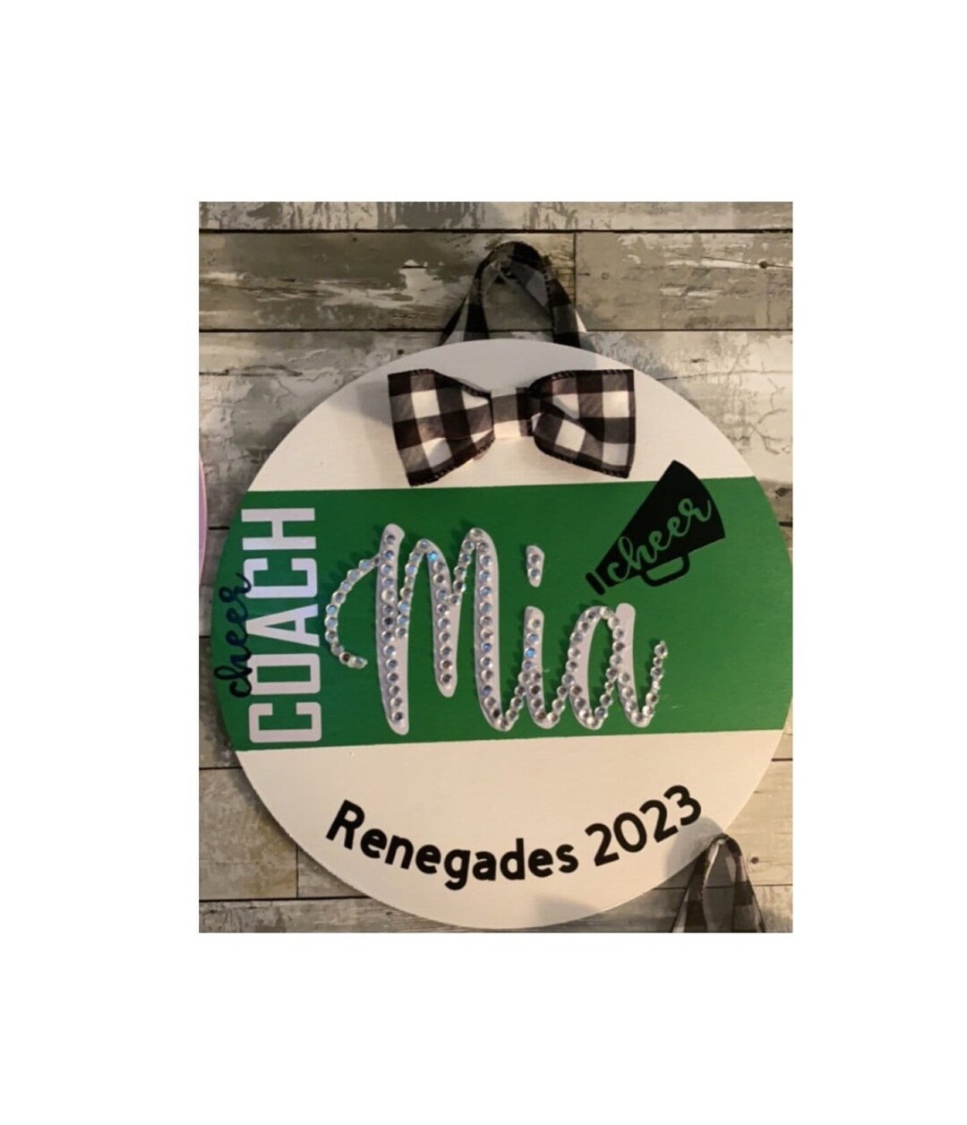 Cheer Coach Door Hanger | Coach Gift | Personalized Coach Sign ...