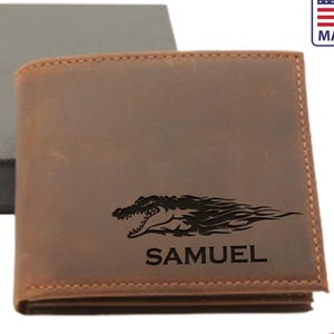Fathers Day Gift For Husband, Engraved Hombre Gift Wallets for Dad, Birthday Gift For Boyfriend, Personalized Gift Ideas, Men Leather Wallet