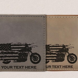 Billetera grabada para hombre, regalo para entusiastas de los motores, la mejor billetera de cuero para hombre como regalo de graduación, billetera de cuero personalizada, regalo de cumpleaños para esposa