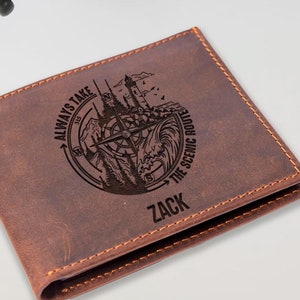 Regalo de Navidad para hombre, billetera personalizada, regalos de feliz cumpleaños, regalos de año nuevo, el mejor regalo para el padre, billetera grabada, regalos de Acción de Gracias