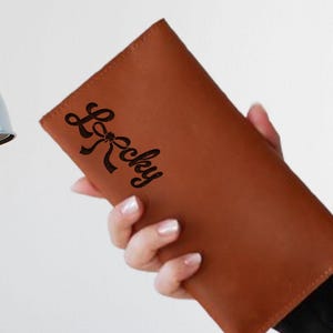 Personalized Lucky Design Wallet, Personalized Leather Woman Wallet, Engraved Woman Wallet, Best Ladies Wallet, Personalized Gift For Mom