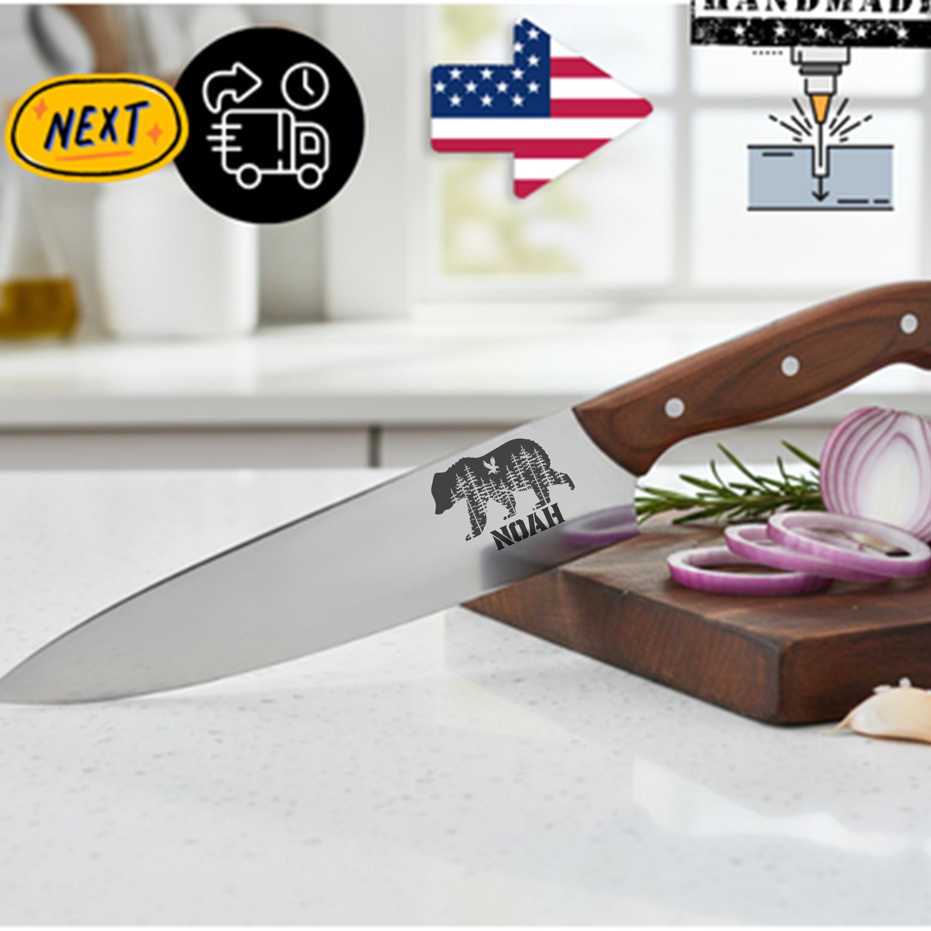 Couteau De Chef Japonais – Forgé Main – Ultra Tranchant – Neuf