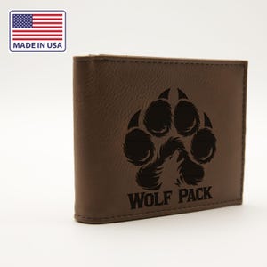 Idea de regalo para el Día del Padre, regalo de graduación personalizado para amigos, billetera de cuero para hombre, regalo para novio, billeteras grabadas para hombre, regalos para el abuelo