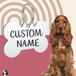 Custom Name ID Tag, Personalized Cat Tag, Custom Text Dog Collar, Pet Name Tag Cat and Dog, Pet Accessories, Custom Pet Id Tag