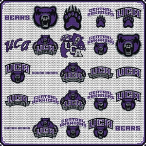 Arquivos SVG Sugar Bears, arquivo cortado para Cricut e Silhouette, para impressão, clipart, Central Arkansas, Universidade, UCA, pacote, download instantâneo