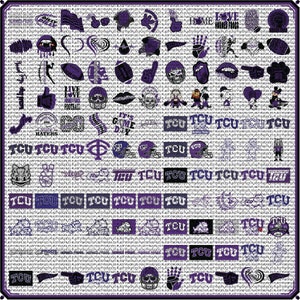Gehörnte Frösche SVG-Dateien, Schnittdatei für Cricut & Silhouette, bedruckbar, Vektor, Clipart, Texas Christian, Universität, TCU, PNG, Sofort-Download
