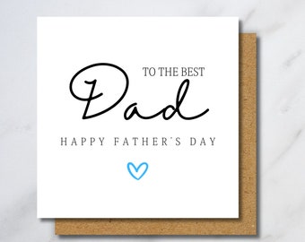 Dad Father's Day Card - Personalised Dad Card, To Him, Dad Fathers Day Gift, Happy Fathers Day Dad, Dad On Fathers Day
