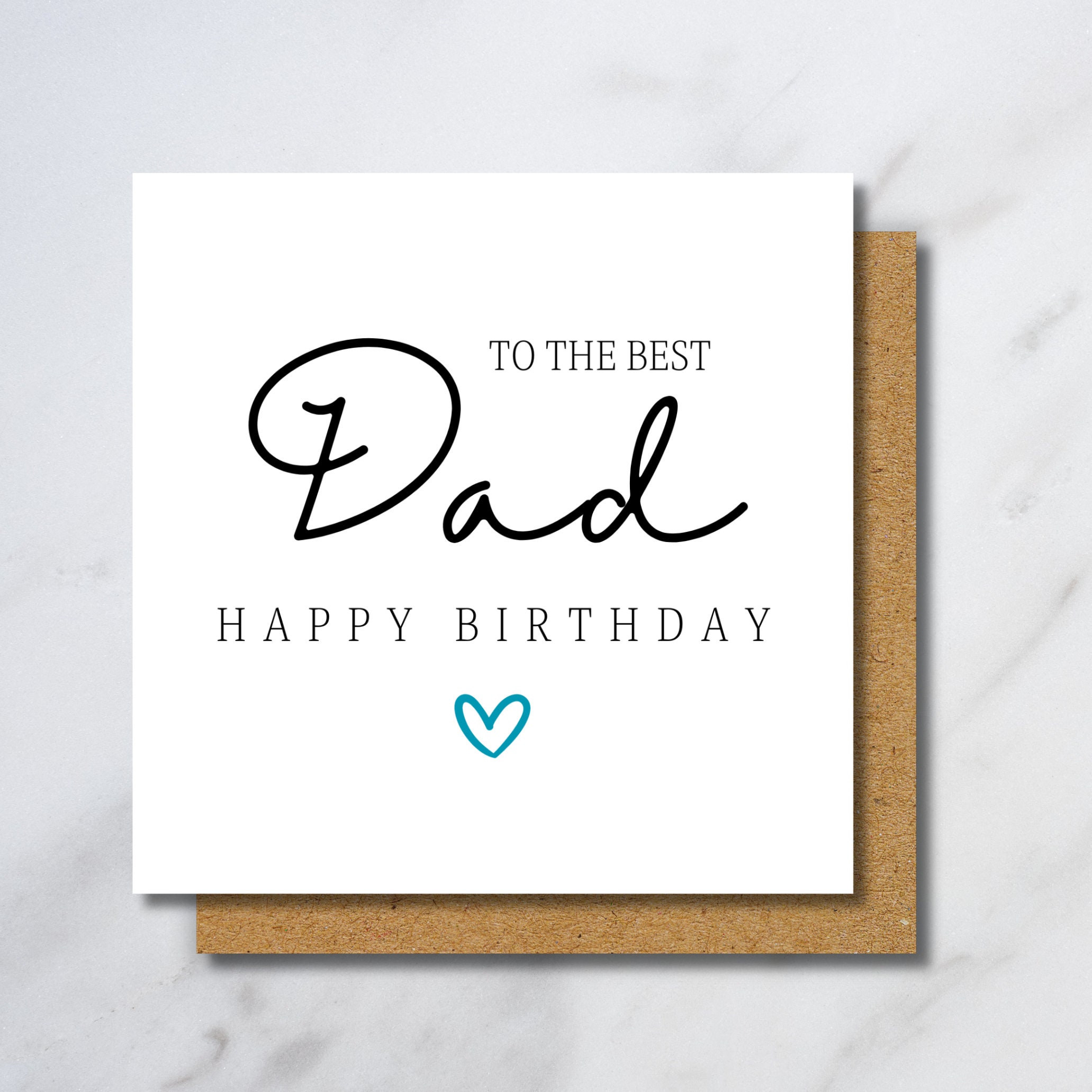 Birthday Gift Happy Birthday Cards Handmade For Father Birthday Card For  Dad: Heartfelt Message, Kraft Envelope, image size:2063x2063