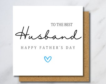 Tarjeta del Día del Padre para el marido, Tarjeta personalizada para el marido, Para él, Regalo del Día del Padre para el marido, Feliz Día del Padre, Esposo, Esposo en el Día del Padre