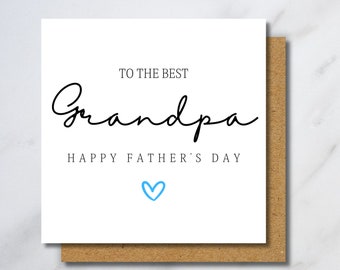 Tarjeta del Día del Padre del Abuelo - Tarjeta personalizada del abuelo, para él, regalo del Día del Padre del Abuelo, Abuelo del Día del Padre Feliz, Abuelo en el Día del Padre