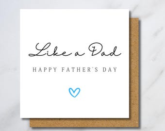 Like A Dad Father's Day Card - Personalised Like A Dad Card, Like A Dad Fathers Day Gift, Happy Fathers Day Like A Dad