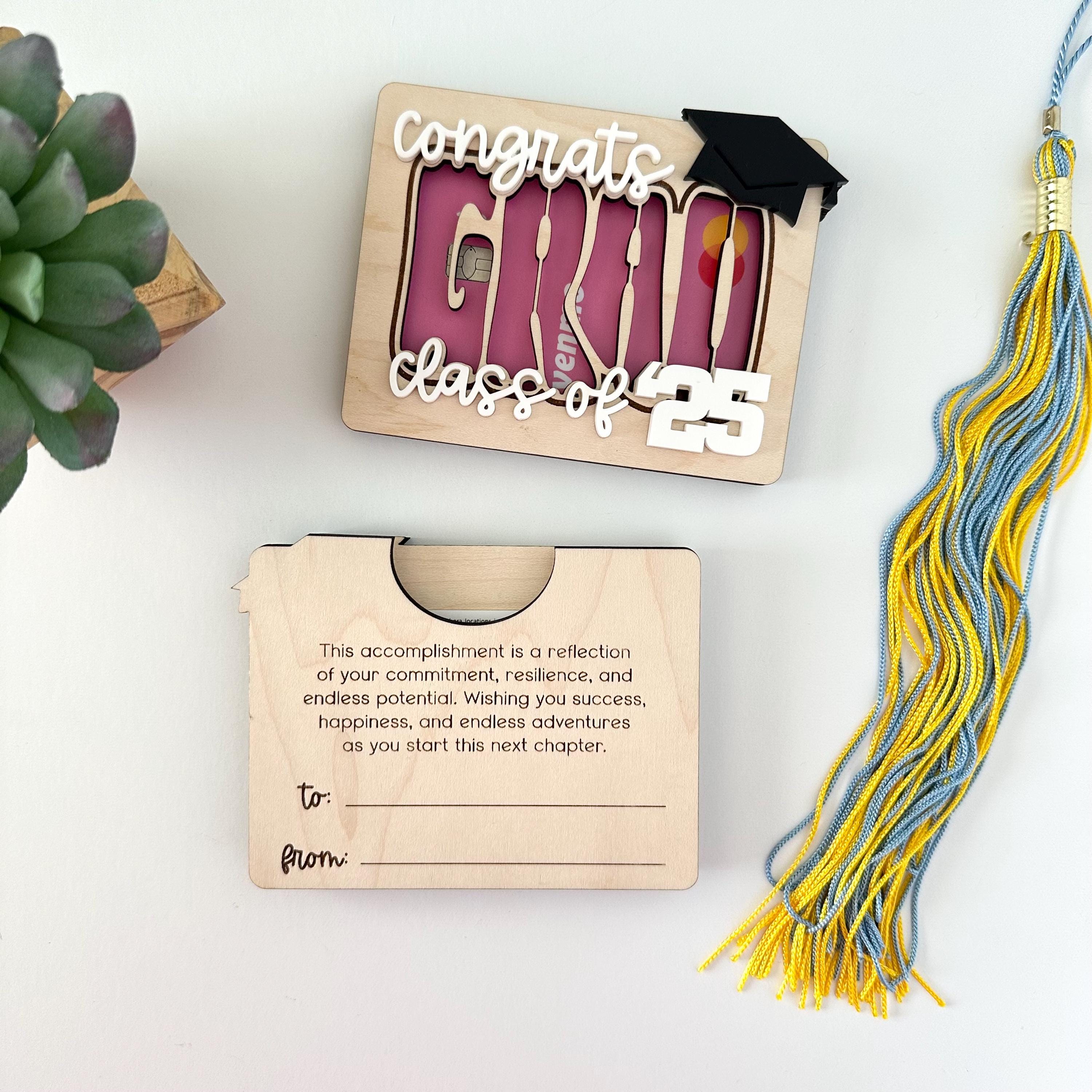 Graduation Gift Card Holder SVG File | Class of 2025 Laser File ...