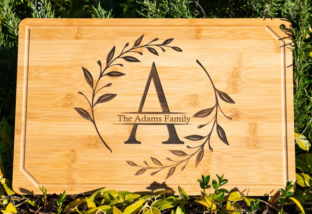 Personalized Wood And Marble Appetizer Serving Platter | Mark And Graham