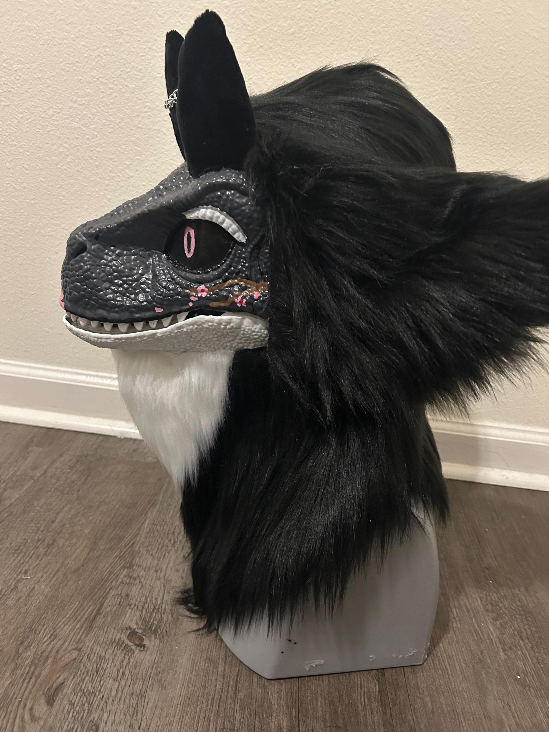 Custom Furred Dino Mask Fursuit Head - QUICK TAT - Etsy