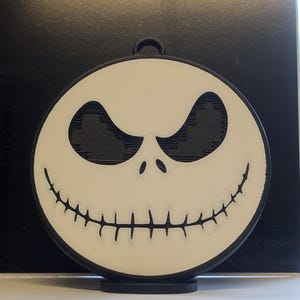 Skellington Inspired Christmas Nightmare Ornament