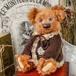 Sewing Pattern PDF Teddy bear STEFAN Pattern with clothes 11.4 inches (28 cm) Artist design/ do it yourself/ mohair bear pattern
