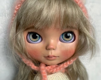 Blythe custom doll, Blythe ooak doll, Reroot hair, Blythe tbl