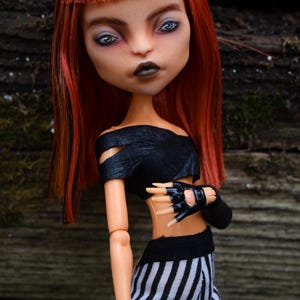 Ooak Monster High Toralei Stripe pop verzamelaars couture custom outfit